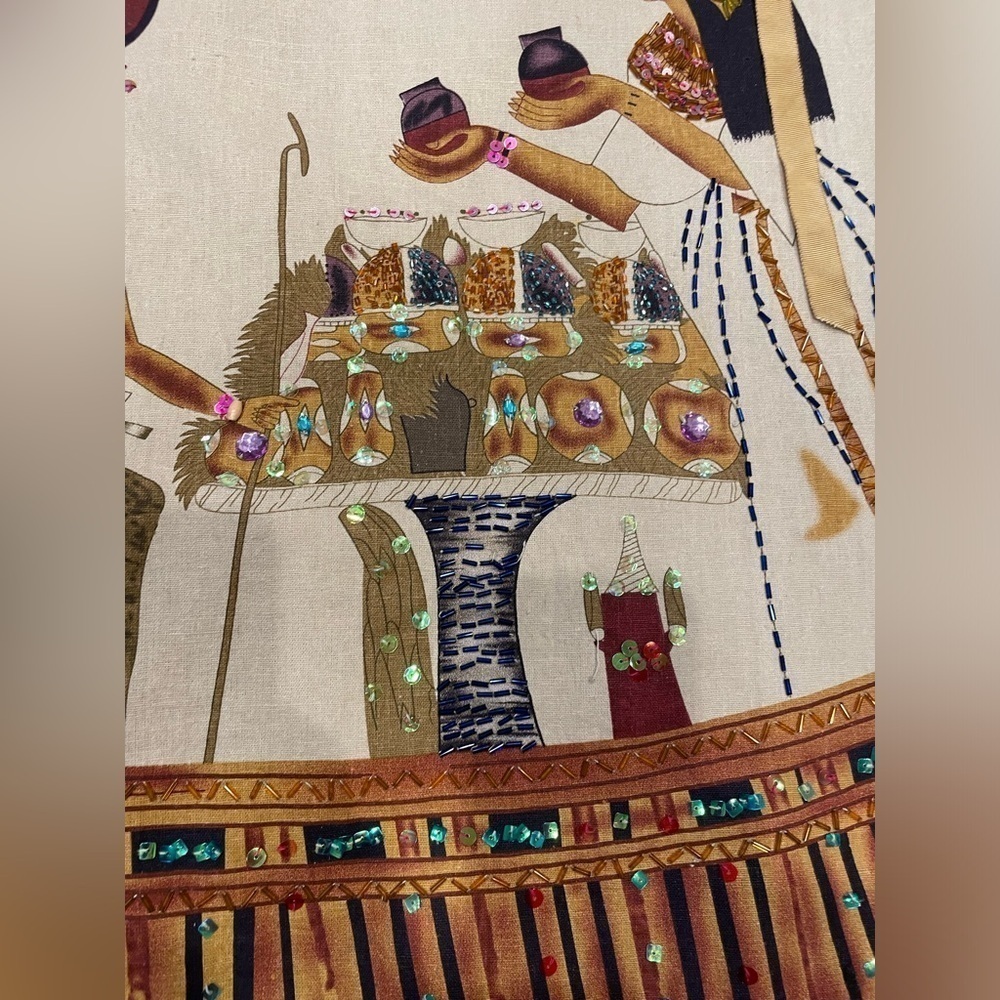 Lucy | Egyptian Print Sequin Skirt - Picture 10 of 13